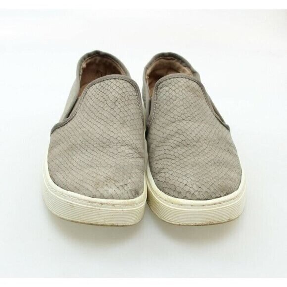 Sofft Womens Gray Nubuck Leather Slip On Sneakers - Picture 4 of 12